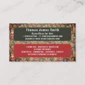 Klassieke leeskerstman, Santa Claus Entertainer Visitekaartje (Achterkant)