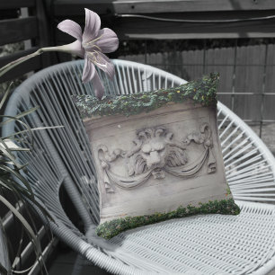 Klassieke leeuw Hoofd architectuur Korte religie Buitenkussen