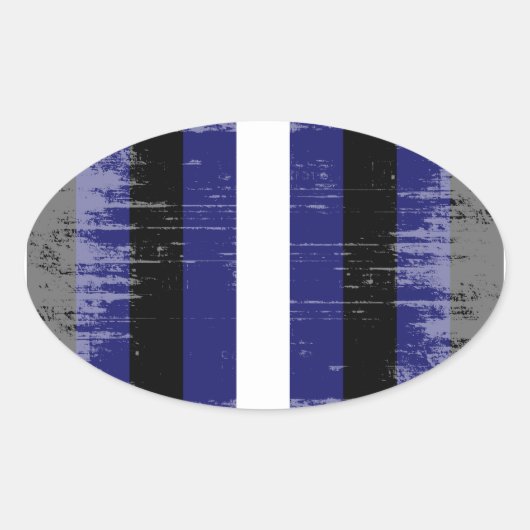 Klassieke Leeuwentrots Ovale Sticker (Voorkant)