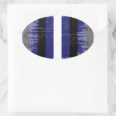 Klassieke Leeuwentrots Ovale Sticker (Tas)