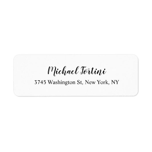 Klassieke legant minimalistisch exclusief plaatje etiket (Voorkant)