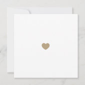 Klassieke legant minimalistisch Gold Grey Save the Kaart (Achterkant)