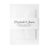 Klassieke legante minimalistische bruiloft uitnodigingen wikkel (Voorkant Voorbeeld)