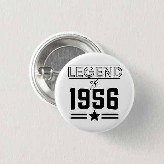 Klassieke Legende van 1956 Ronde Button 3,2 Cm (Voorkant /achterkant)