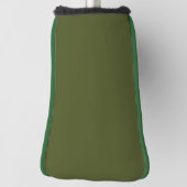 Klassieke legergroene golfputterhoes met stijl golfheadcover (Draai 90)