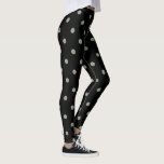 Klassieke Leggings met poolwieg - zwart/witwieg<br><div class="desc">Deze schattige leggings zijn voorzien van een klassieke zwarte en gefluisterde groene stipdruk. Draag hen aan de gymzaal,  de yoga-klas,  op de looppas van de berger,  of om rond het huis te springen! Voeg het toe aan je leggings collectie of geef het aan iemand van wie je houdt!</div>