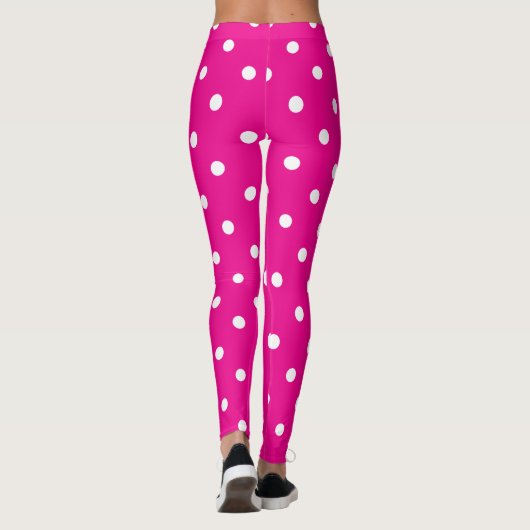 Klassieke Leggings van de Dot van de Polka - Hete  (Achterkant)