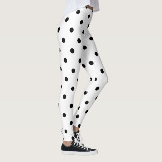 Klassieke Leggings van poolwonden - wit/zwart