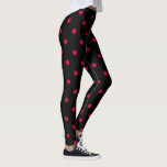 Klassieke Leggings van poolwonden - zwart/wit<br><div class="desc">Deze schattige leggings zijn voorzien van een klassieke zwarte en maroon rode stipdruk. Draag hen aan de gymzaal,  de yoga-klas,  op de looppas van de berger,  of om rond het huis te springen! Voeg het toe aan je leggings collectie of geef het aan iemand van wie je houdt!</div>