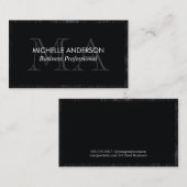 Klassieke leisteenafwerking | Monogram | Directeur Visitekaartje (Voorkant / Achterkant)