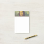 Klassieke Leonardo da Vinci Mona Lisa Post-it® Notes (Op bureau)