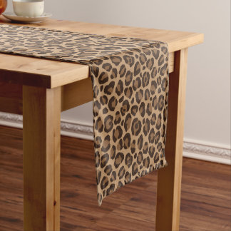 Klassieke leopard-reeks ontwerp 12 korte tafelloper