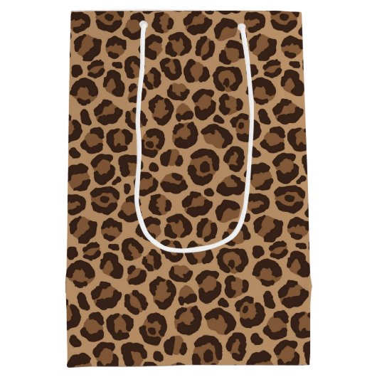 Klassieke leopard-reeks ontwerp 12 medium cadeauzakje (Achterkant)