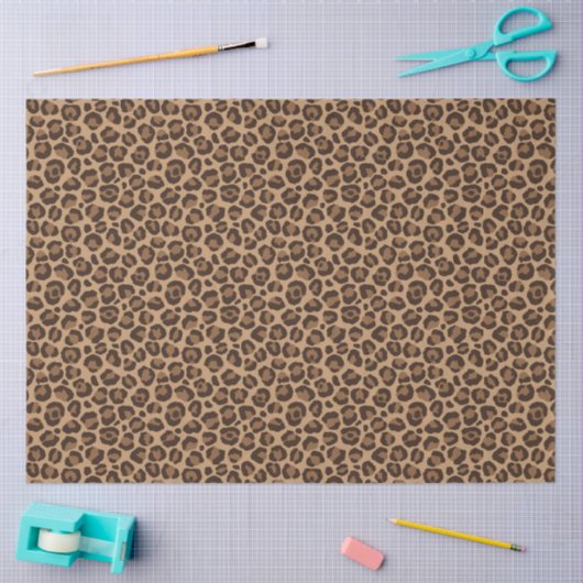 Klassieke leopard-reeks ontwerp 12 tissuepapier (Craft)