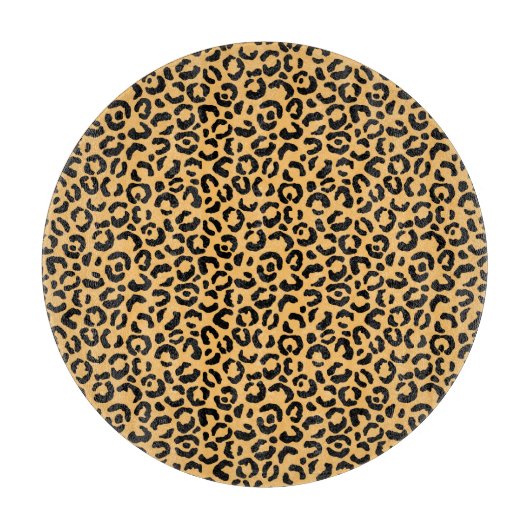 Klassieke leopard-reeks ontwerp 14 snijplank (Voorkant)