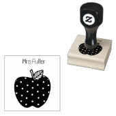 Klassieke leraren Apple Custom Rubberstempel (Gestempeld)