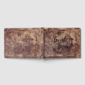 Klassieke leren pijl landelijk gastenboek (Volledig)