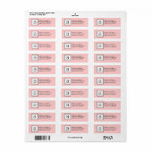 Klassieke letter A Monogram retouradres labels. Etiket (Full Sheet)