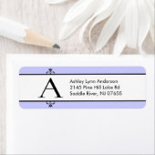 Klassieke letter A Monogram retouradres labels. Etiket (Insitu)
