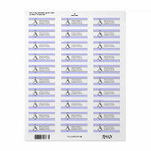 Klassieke letter A Monogram retouradres labels. Etiket (Full Sheet)