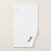 Klassieke letter B gekleurd monogram Bad Handdoek (Handdoek)
