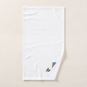 Klassieke letter Een gekleurde monogram Bad Handdoek (Handdoek)