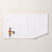 Klassieke letter Een gekleurde monogram Bad Handdoek (Handdoek)