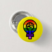 Klassieke LGBT Feminist Sign Button (Voorkant /achterkant)