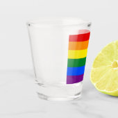 Klassieke LGBTQ Gay Pride Rainbow Flag Shot Glas (Links)