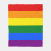 Klassieke LGBTQ Pride Fleece Deken (Voorkant)