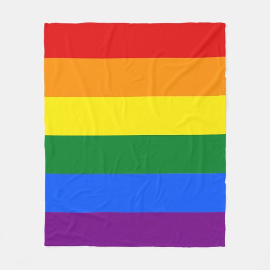 Klassieke LGBTQ Pride Fleece Deken (Voorkant)
