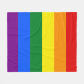 Klassieke LGBTQ Pride Fleece Deken (Voorkant (Horizontaal))