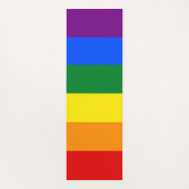 Klassieke LGBTQ Rainbow Gay Pride Flag Yogamat (Achterkant)