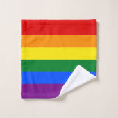Klassieke LGBTQ Rainbow Pride vlag Bad Handdoek (Wasdoekje)