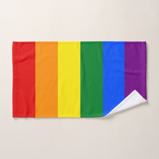 Klassieke LGBTQ Rainbow Pride vlag Bad Handdoek (Handdoek)