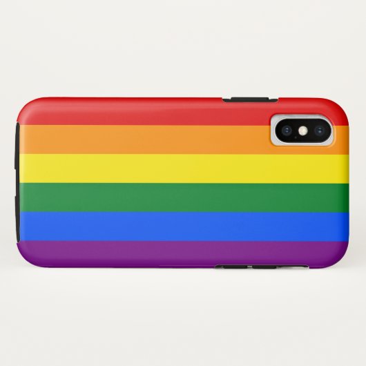 Klassieke LGBTQ Rainbow Pride vlag Case-Mate iPhone Case (Achterkant (horizontaal))