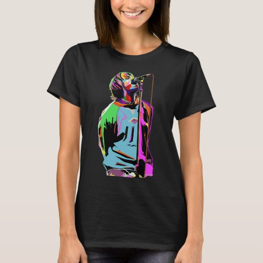 Klassieke Liam Gallagher-kunst T-shirt (Voorkant)