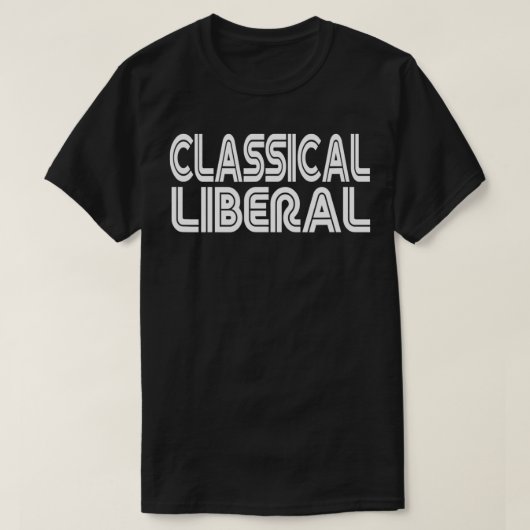 Klassieke Liberal Retro T-shirt (Design voorkant)