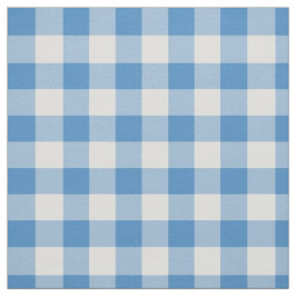 Klassieke lichtblauw en witte gingham-speldenstang stof