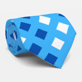 Klassieke lichte blauwe gepunte unisex-Stropdas Stropdas (Opgerold)