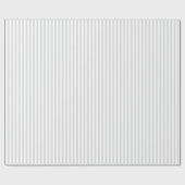 Klassieke lichte grijze en witte streep patroon cadeaupapier (Vlak)