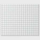 Klassieke lichte grijze witte grote sound cadeaupapier (Vlak)