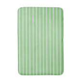 Klassieke lichte groene en dunne witte strepen badmat (Voorkant Verticaal)