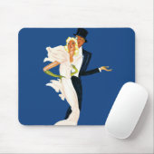 Klassieke liefde en romantiek, modern bruidspaar muismat (Met muis)