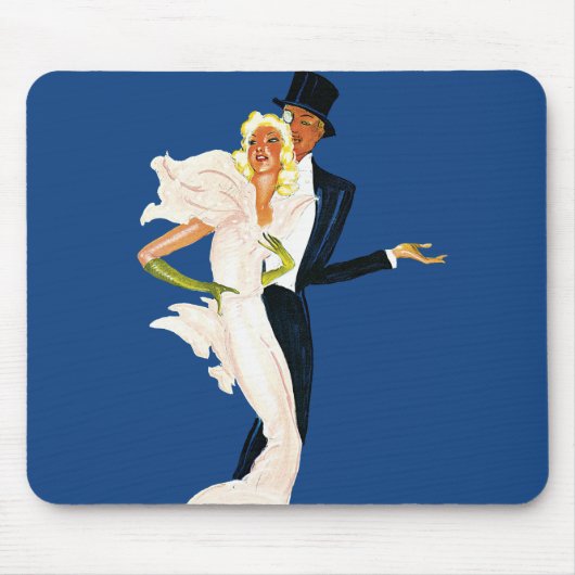 Klassieke liefde en romantiek, modern bruidspaar muismat (Voorkant)