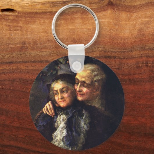 Klassieke liefde en romantiek, romantische victori sleutelhanger (Achterkant)