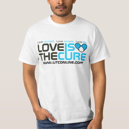 Klassieke liefde is het echte Logo T-shirt (Voorkant)