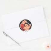 klassieke liefdesstickers ronde sticker (Envelop)