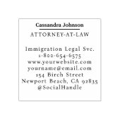 Klassieke lijn Zakelijk Ondernemingsrecht Juridisc Rubberstempel (Afrduk)