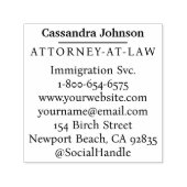 Klassieke lijn Zakelijk Ondernemingsrecht Juridisc Zelfinktende Stempel (Design)